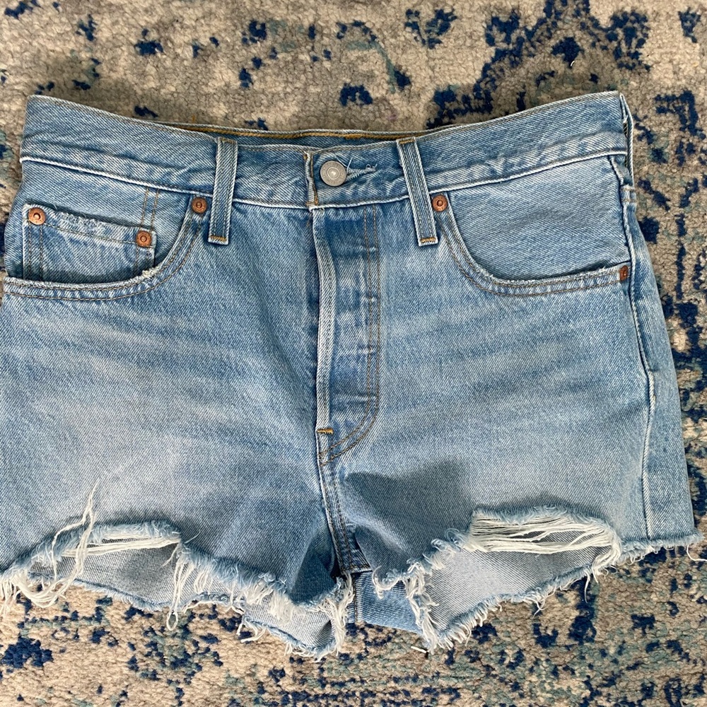 Levi High Waisted Jean Shorts